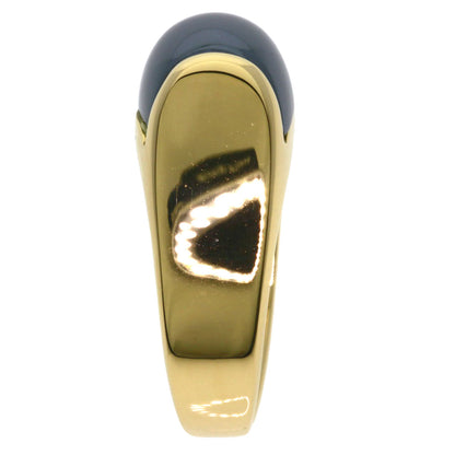 BVLGARI Tronchetto hematite Ring K18 Yellow Gold Ladies [Used]