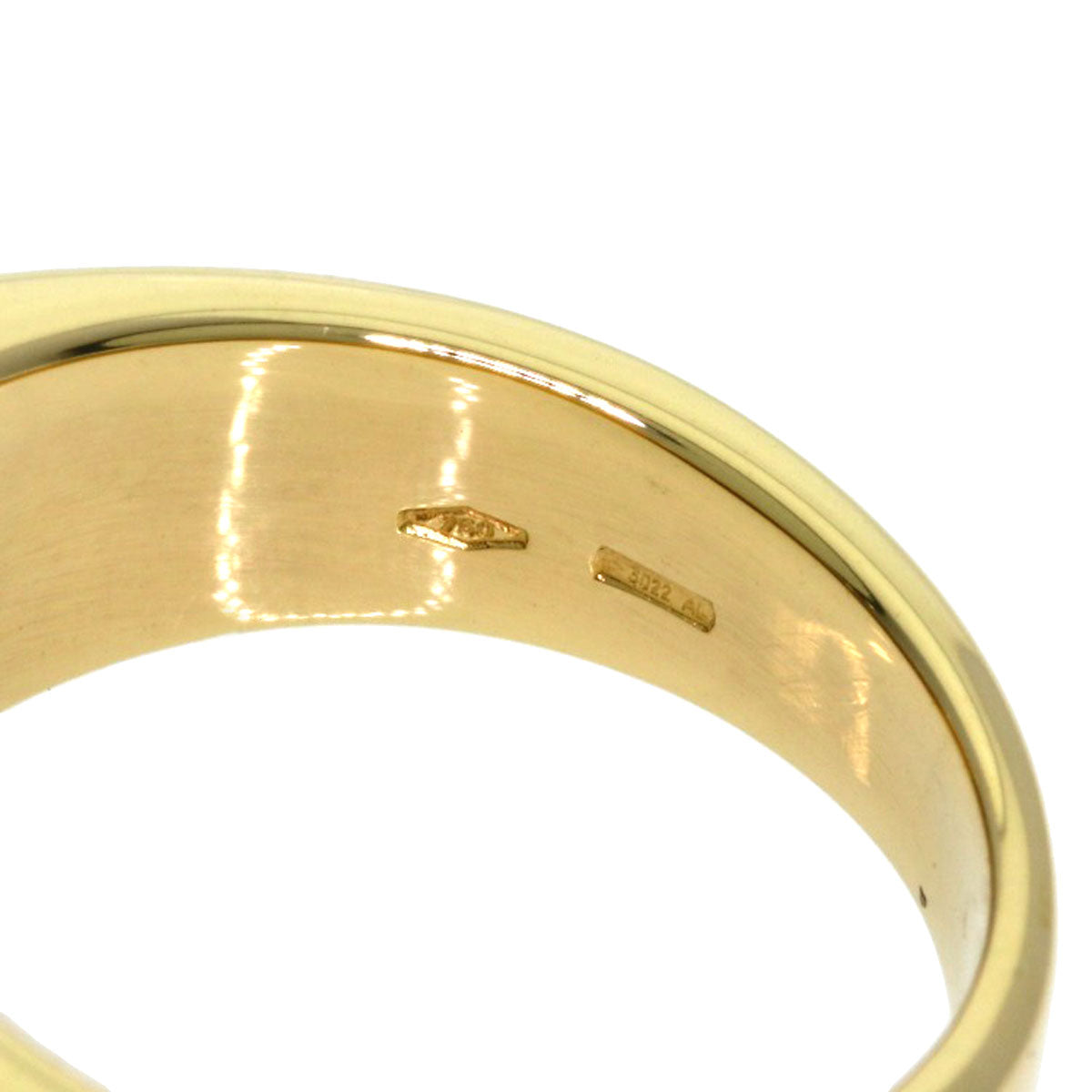 BVLGARI Tronchetto hematite Ring K18 Yellow Gold Ladies [Used]