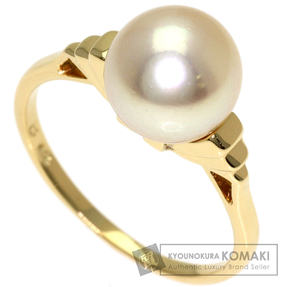 MIKIMOTO Pearl Pearl Ring K14 Yellow Gold Ladies [Used]