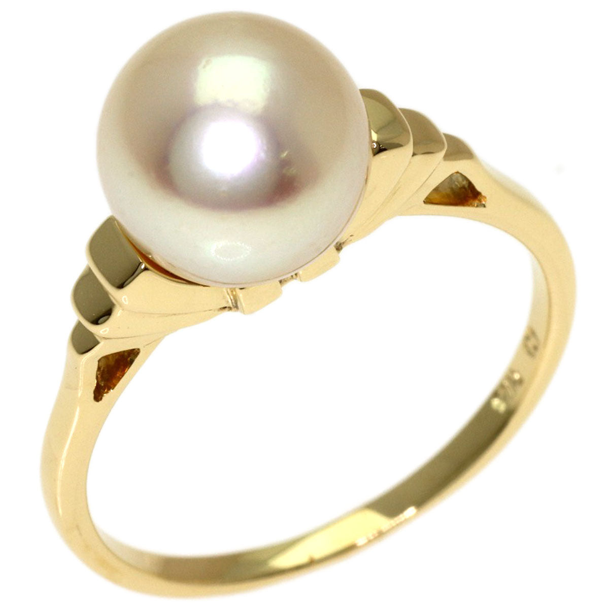 MIKIMOTO Pearl Pearl Ring K14 Yellow Gold Ladies [Used]