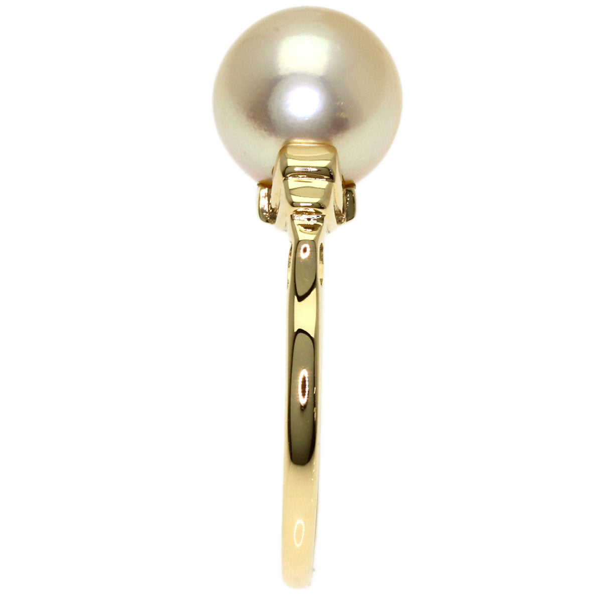MIKIMOTO Pearl Pearl Ring K14 Yellow Gold Ladies [Used]