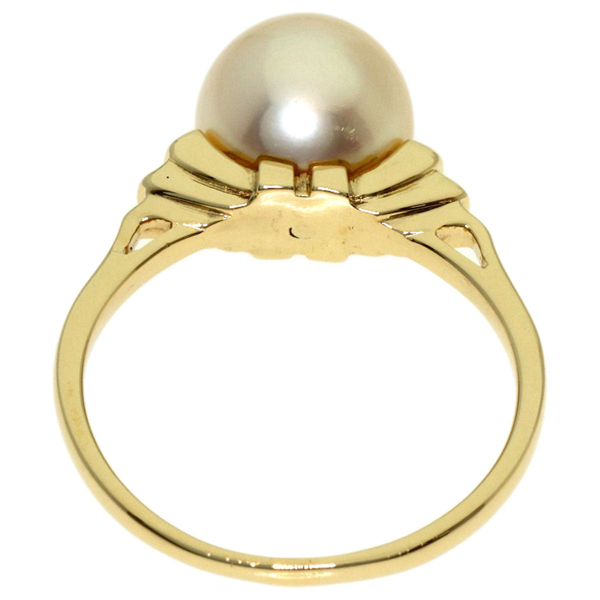 MIKIMOTO Pearl Pearl Ring K14 Yellow Gold Ladies [Used]