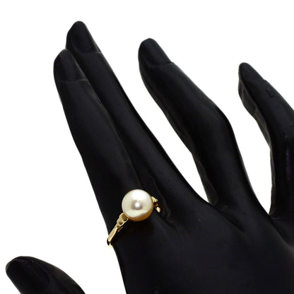 MIKIMOTO Pearl Pearl Ring K14 Yellow Gold Ladies [Used]