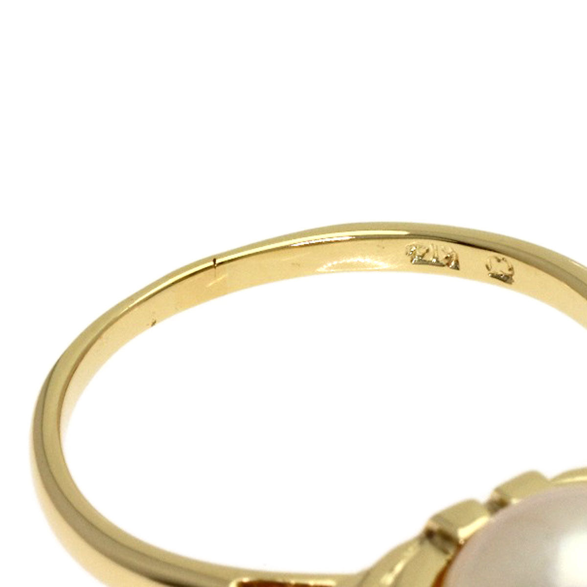 MIKIMOTO Pearl Pearl Ring K14 Yellow Gold Ladies [Used]