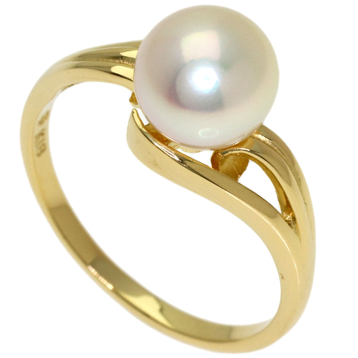 MIKIMOTO Pearl Pearl Ring K18 Yellow Gold Ladies [Used]