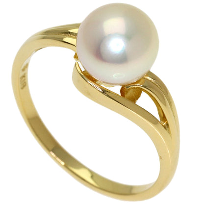 MIKIMOTO Pearl Pearl Ring K18 Yellow Gold Ladies [Used]