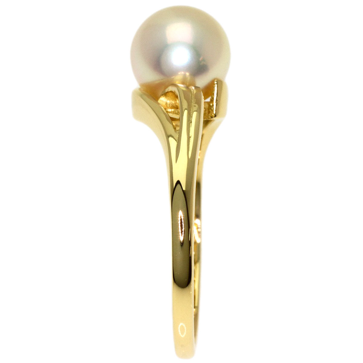 MIKIMOTO Pearl Pearl Ring K18 Yellow Gold Ladies [Used]