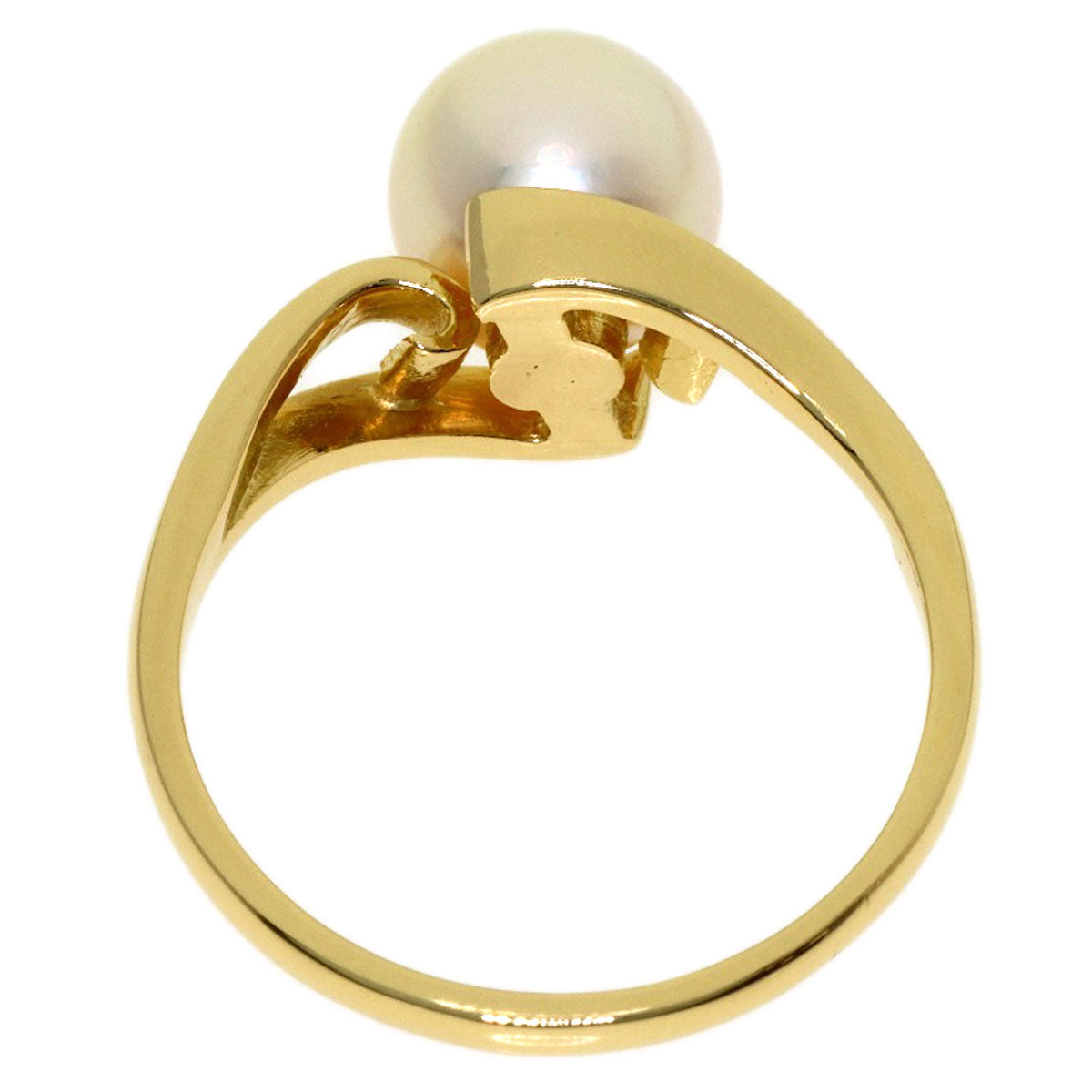 MIKIMOTO Pearl Pearl Ring K18 Yellow Gold Ladies [Used]
