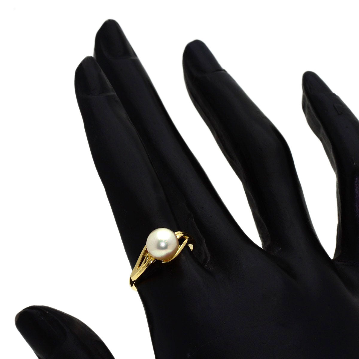 MIKIMOTO Pearl Pearl Ring K18 Yellow Gold Ladies [Used]