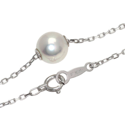 MIKIMOTO Pearl Pearl Necklace K18 White Gold Ladies [Used]