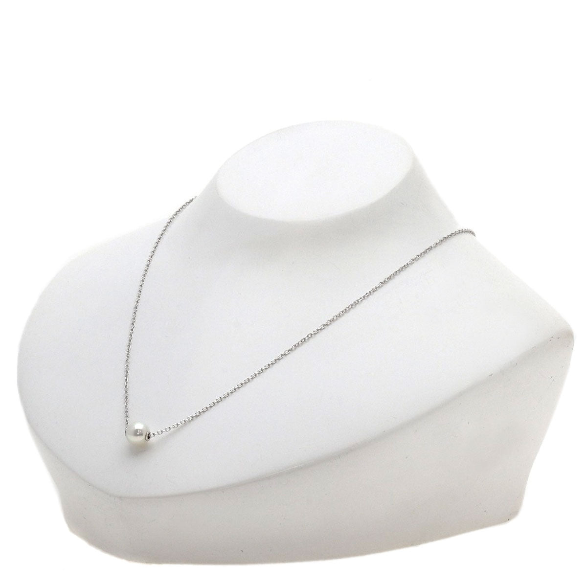 MIKIMOTO Pearl Pearl Necklace K18 White Gold Ladies [Used]