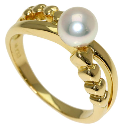 MIKIMOTO Pearl Pearl Ring K18 Yellow Gold Ladies [Used]