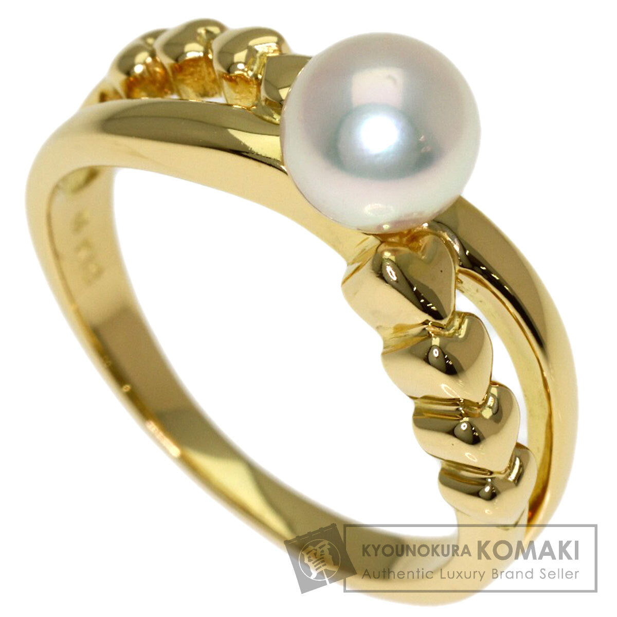 MIKIMOTO Pearl Pearl Ring K18 Yellow Gold Ladies [Used]