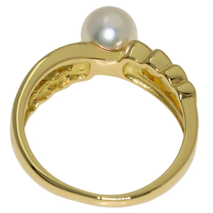 MIKIMOTO Pearl Pearl Ring K18 Yellow Gold Ladies [Used]