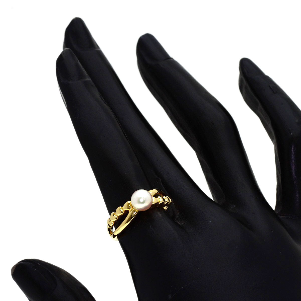 MIKIMOTO Pearl Pearl Ring K18 Yellow Gold Ladies [Used]