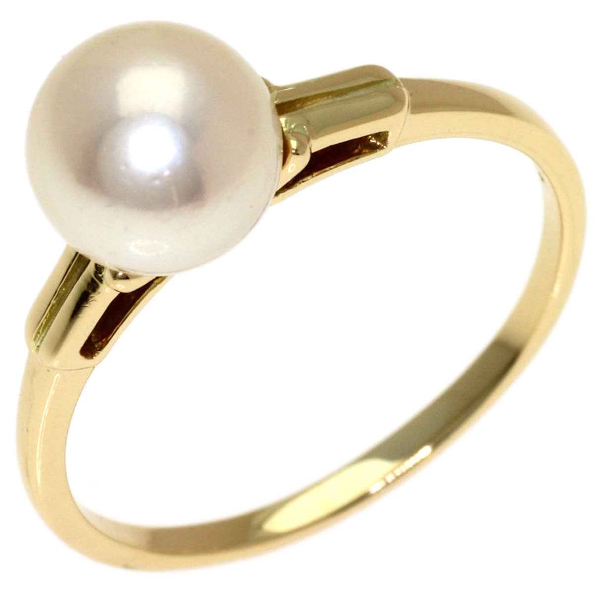 MIKIMOTO Pearl Pearl Ring K14 Yellow Gold Ladies [Used]