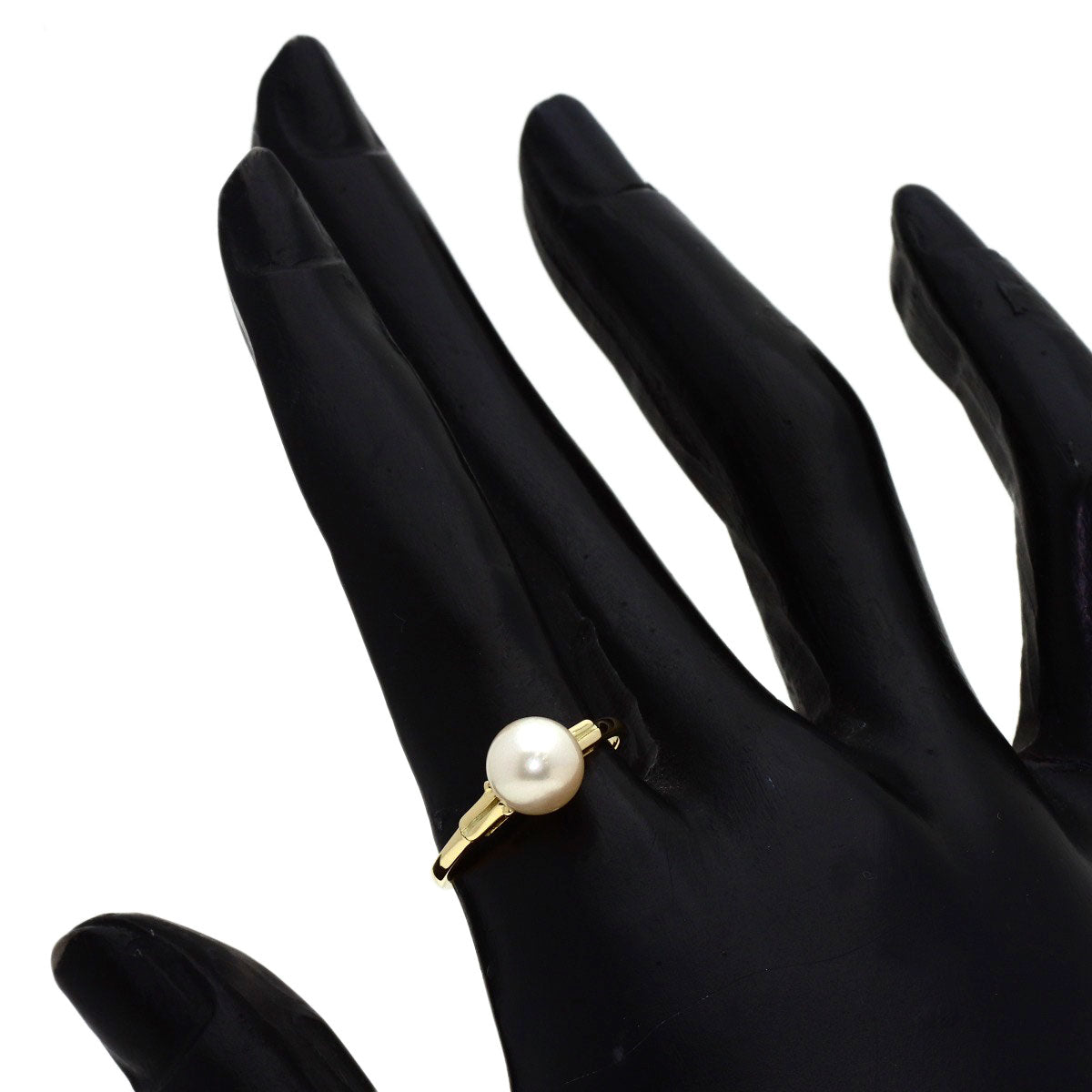 MIKIMOTO Pearl Pearl Ring K14 Yellow Gold Ladies [Used]