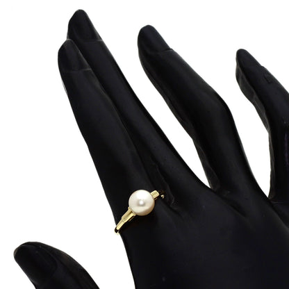 MIKIMOTO Pearl Pearl Ring K14 Yellow Gold Ladies [Used]