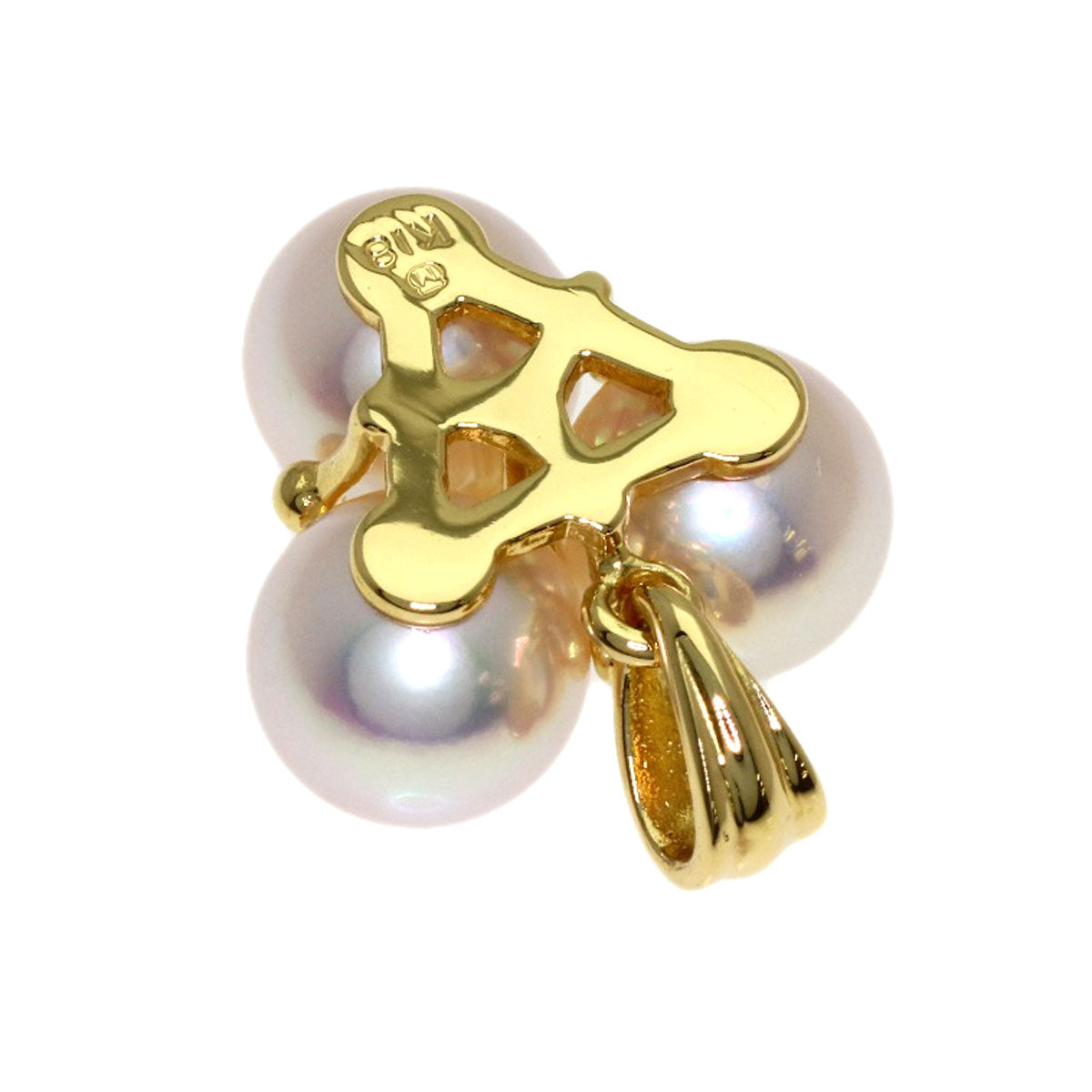 MIKIMOTO Pearl Pearl Pendant top K18 Yellow Gold Ladies [Used]