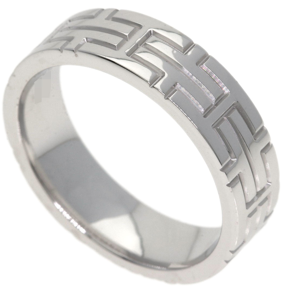 HERMES Kilim Diamond # 49 Ring K18 White Gold Ladies [Used]