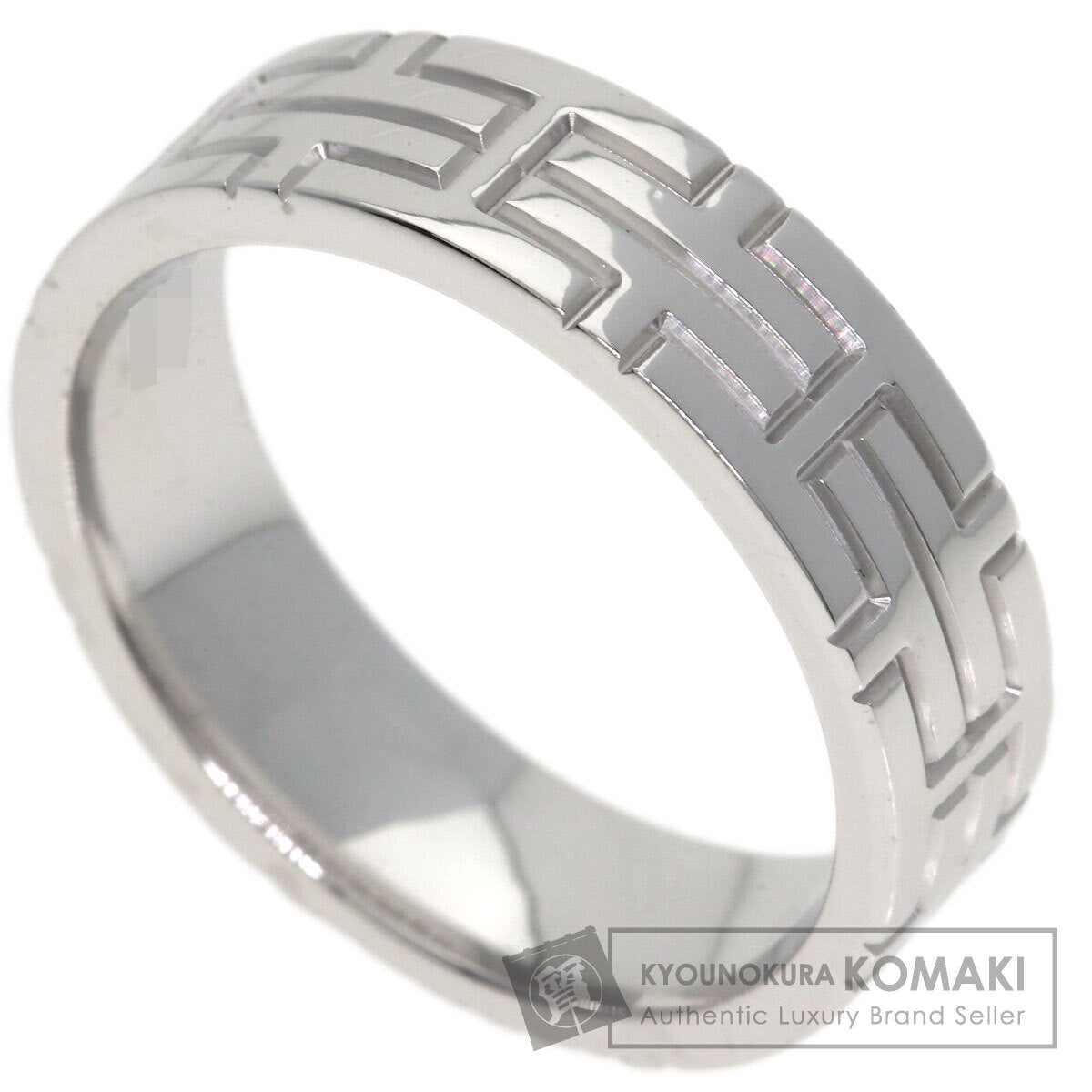 HERMES Kilim Diamond # 49 Ring K18 White Gold Ladies [Used]