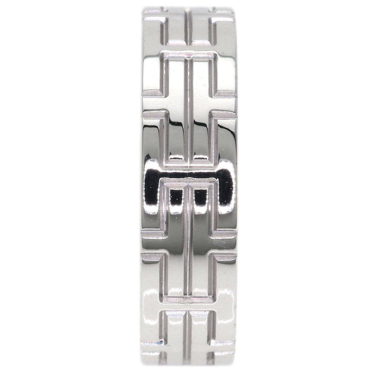 HERMES Kilim Diamond # 49 Ring K18 White Gold Ladies [Used]