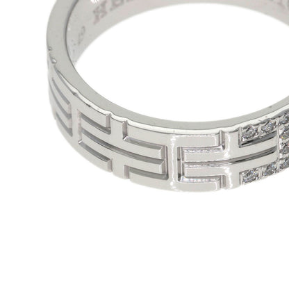 HERMES Kilim Diamond # 49 Ring K18 White Gold Ladies [Used]