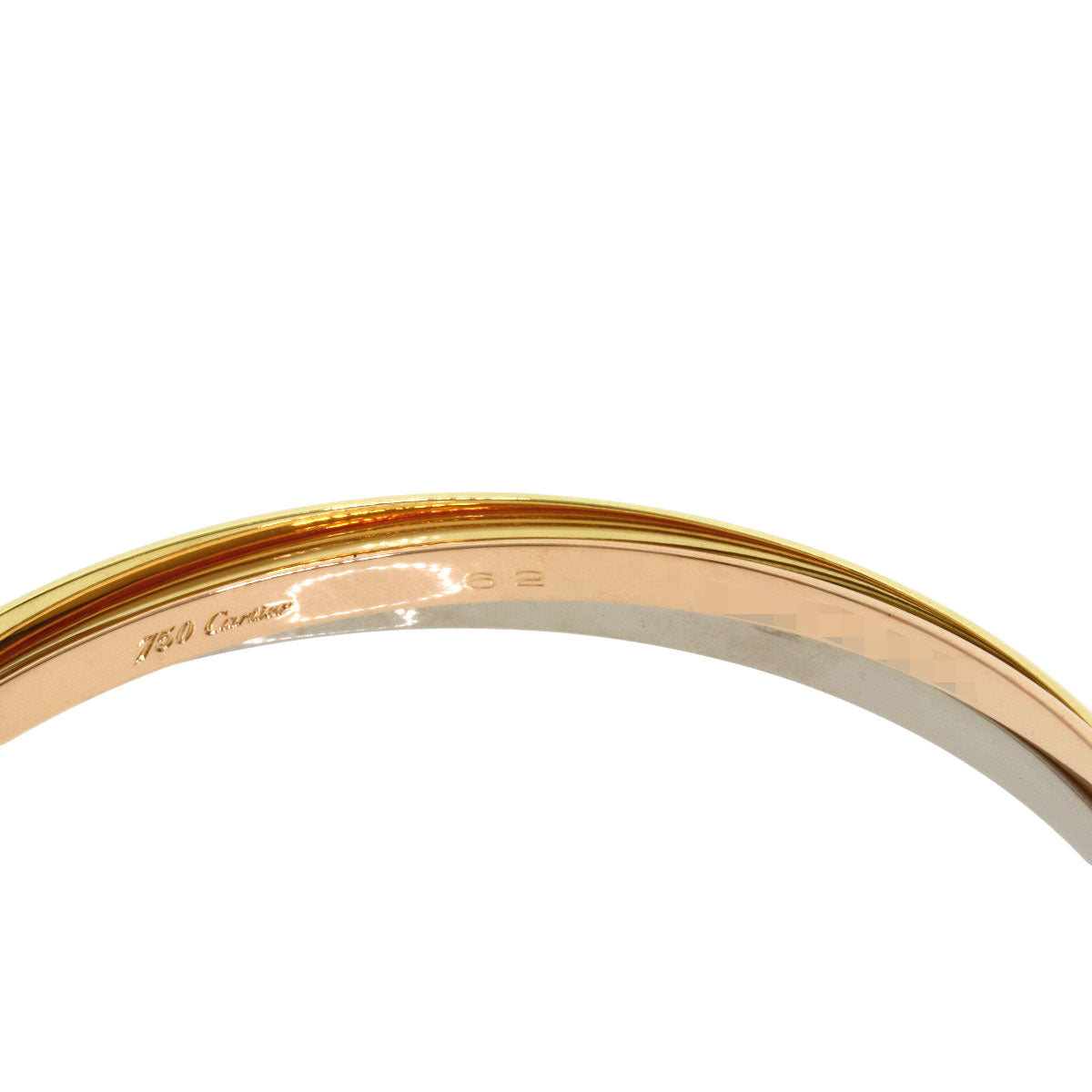 CARTIER Trinity #62 Bracelet K18 Yellow Gold 18K Pink GoldLadies [Used]