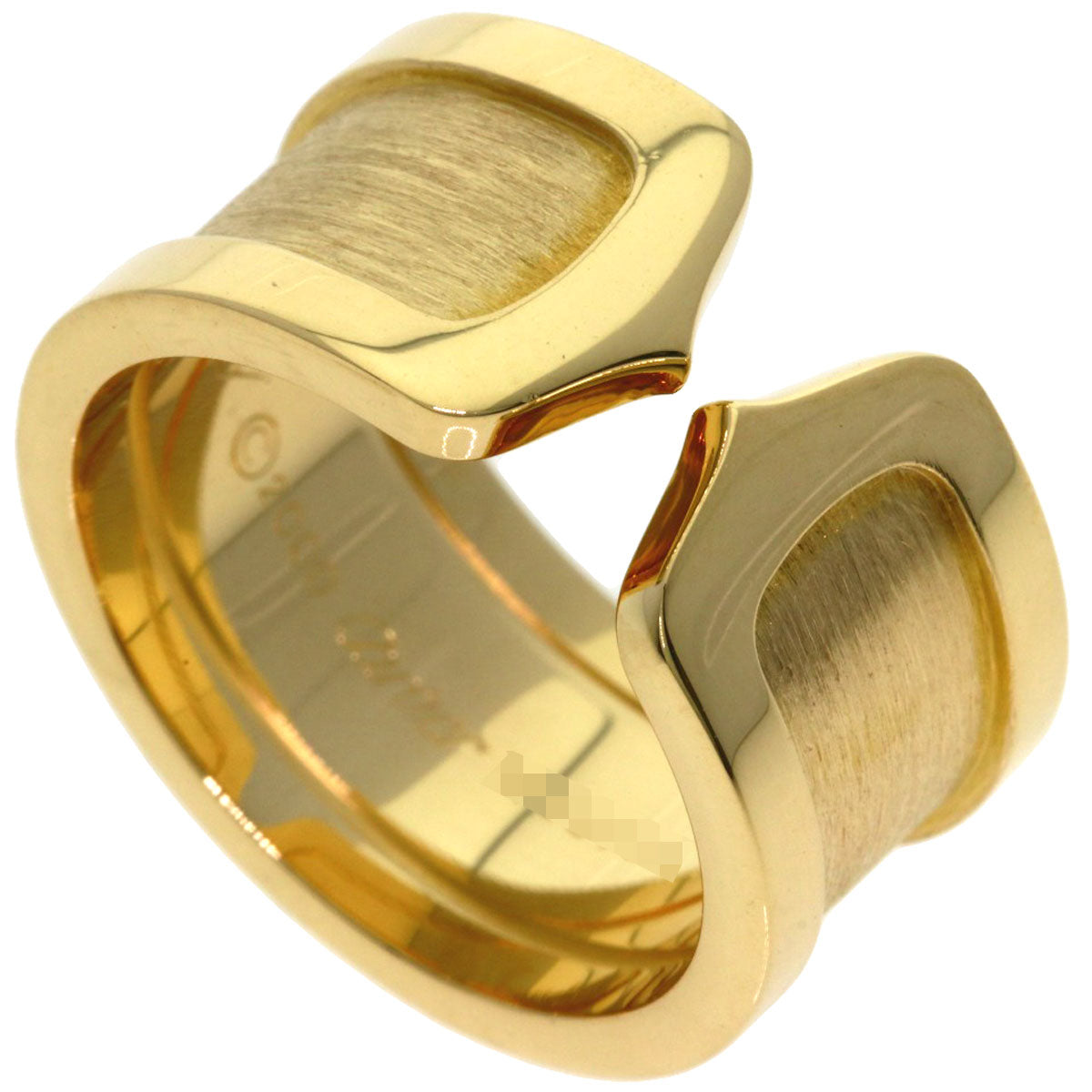 CARTIER C2 #50 Ring K18 Yellow Gold Ladies [Used]