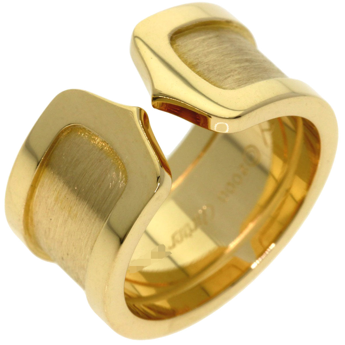 CARTIER C2 #50 Ring K18 Yellow Gold Ladies [Used]