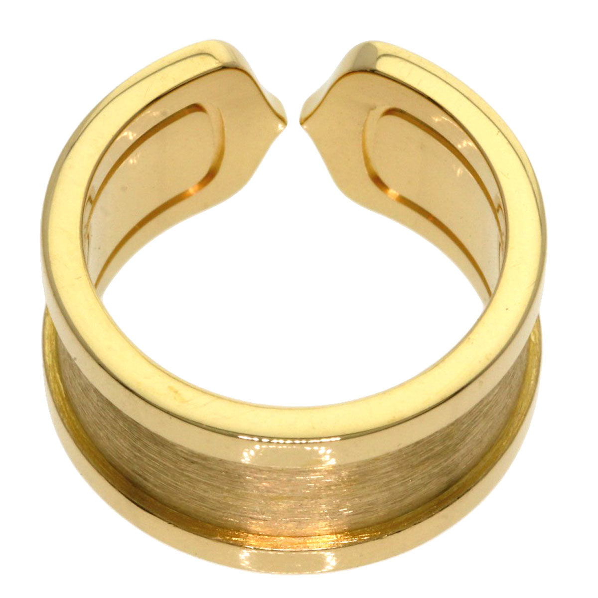 CARTIER C2 #50 Ring K18 Yellow Gold Ladies [Used]