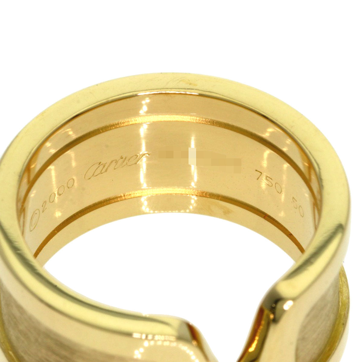 CARTIER C2 #50 Ring K18 Yellow Gold Ladies [Used]