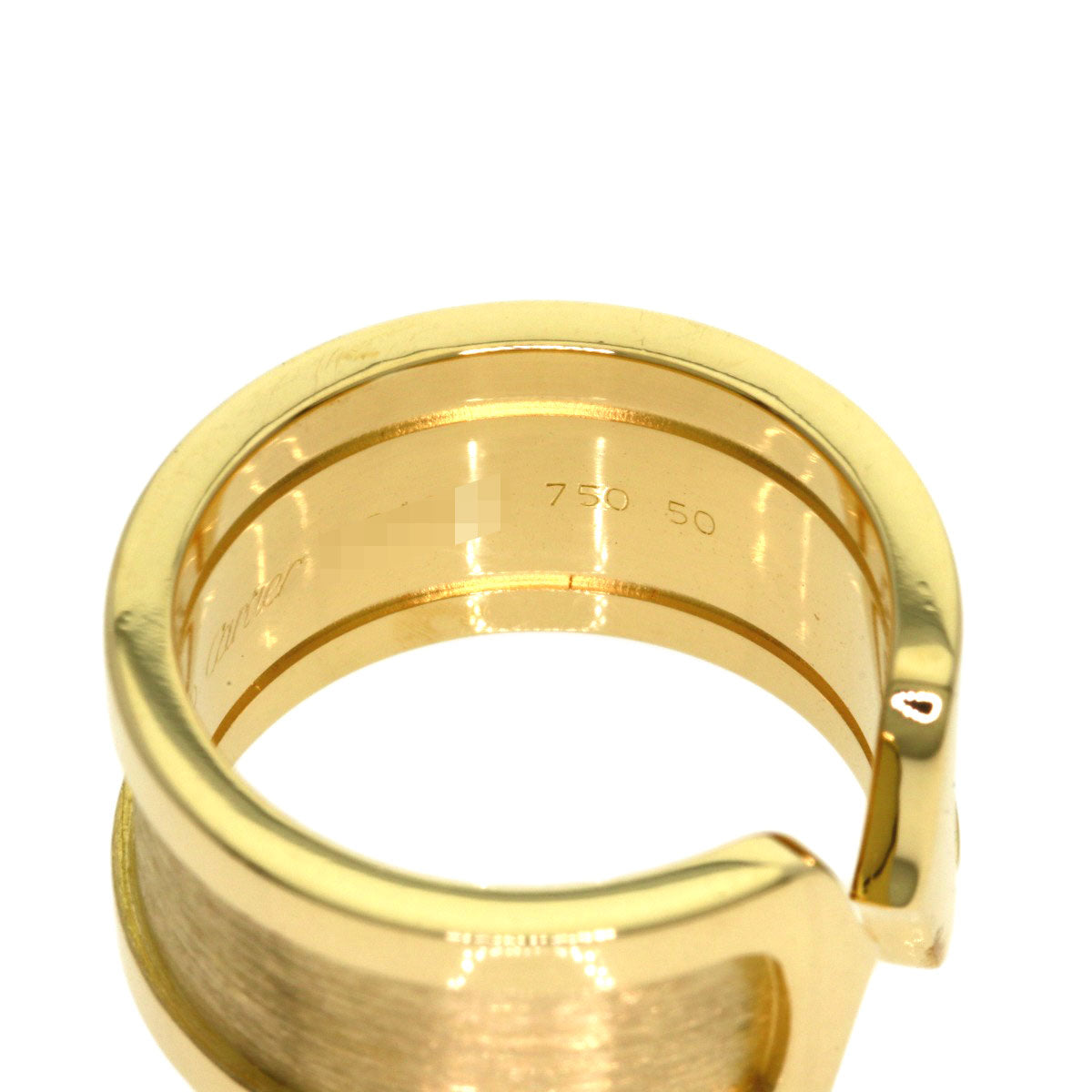 CARTIER C2 #50 Ring K18 Yellow Gold Ladies [Used]