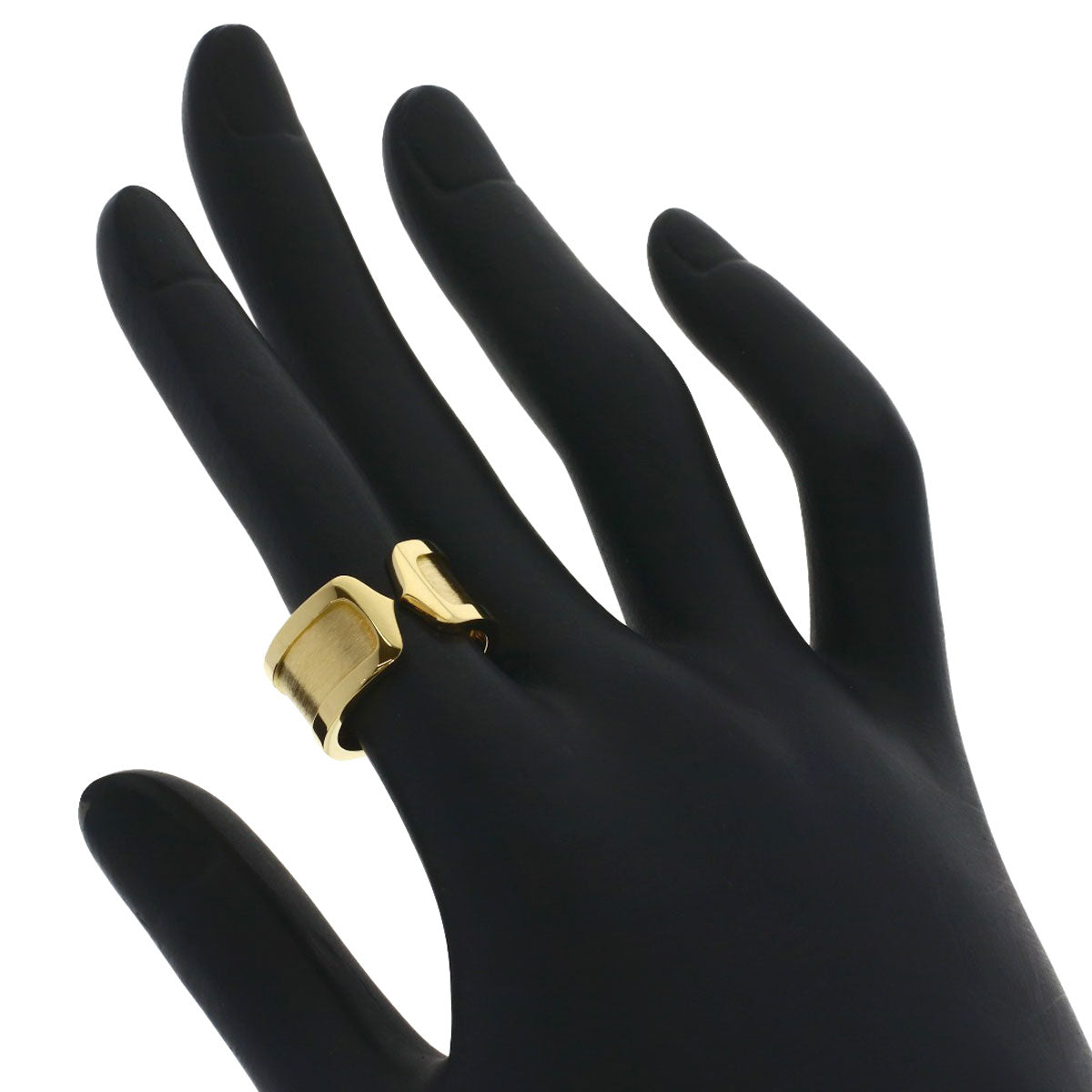 CARTIER C2 #50 Ring K18 Yellow Gold Ladies [Used]