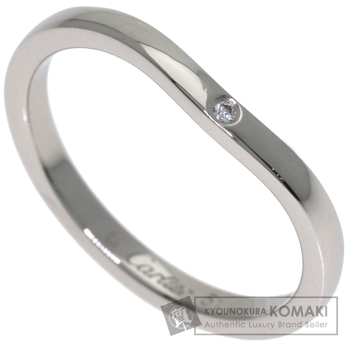 CARTIER Ballerina 3PDiamond #51 Ring Platinum PT950 Ladies [Used]