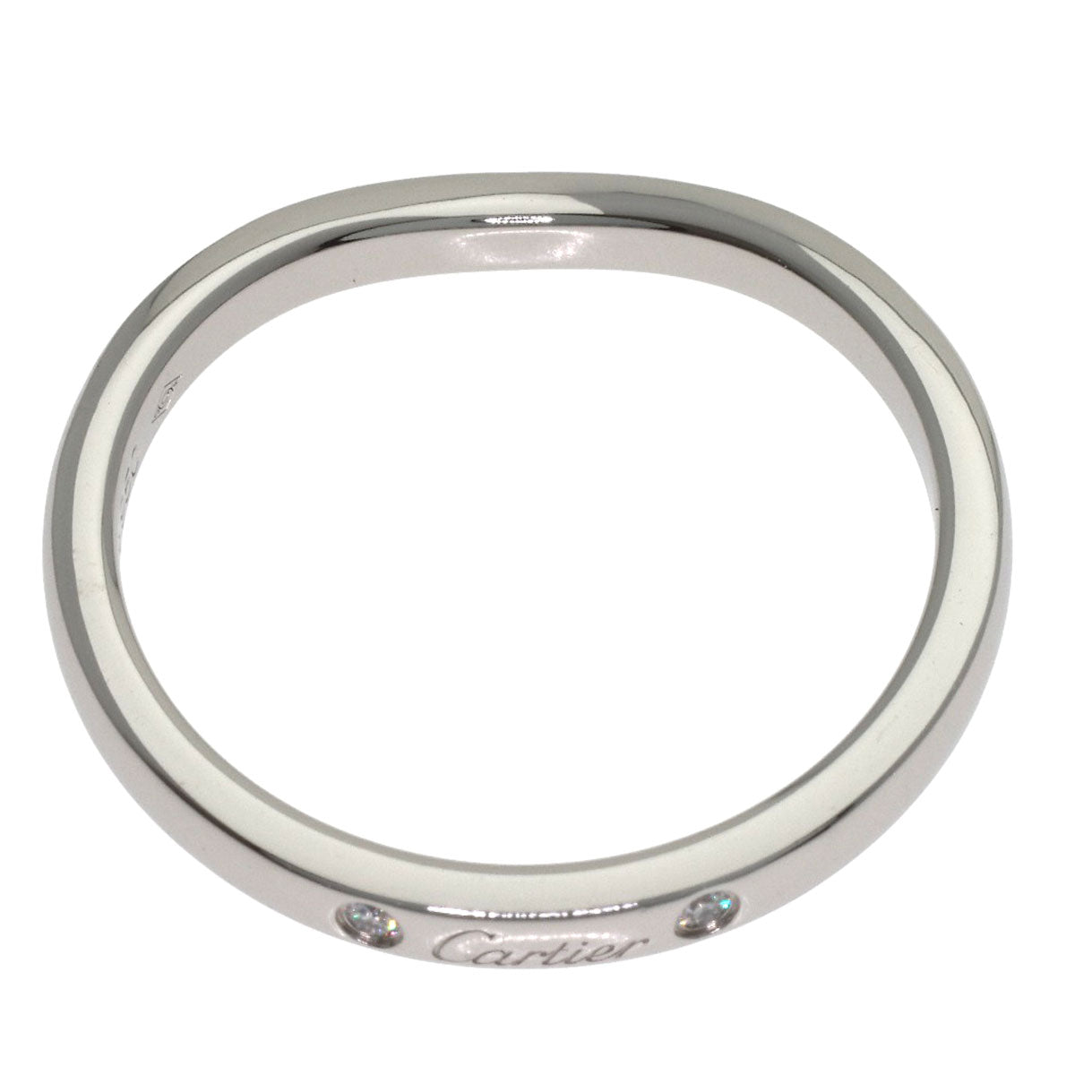 CARTIER Ballerina 3PDiamond #51 Ring Platinum PT950 Ladies [Used]