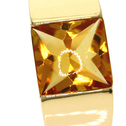 CARTIER Tank Citrin #50 Ring K18 Yellow Gold Ladies [Used]