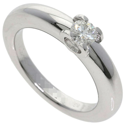 CARTIER C de Cartier Solitaire Diamond #54 Ring K18 White Gold Ladies [Used]