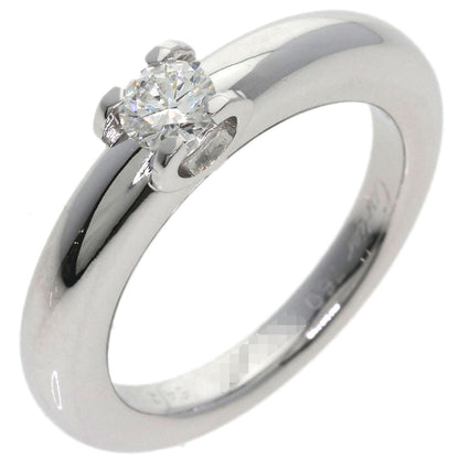 CARTIER C de Cartier Solitaire Diamond #54 Ring K18 White Gold Ladies [Used]