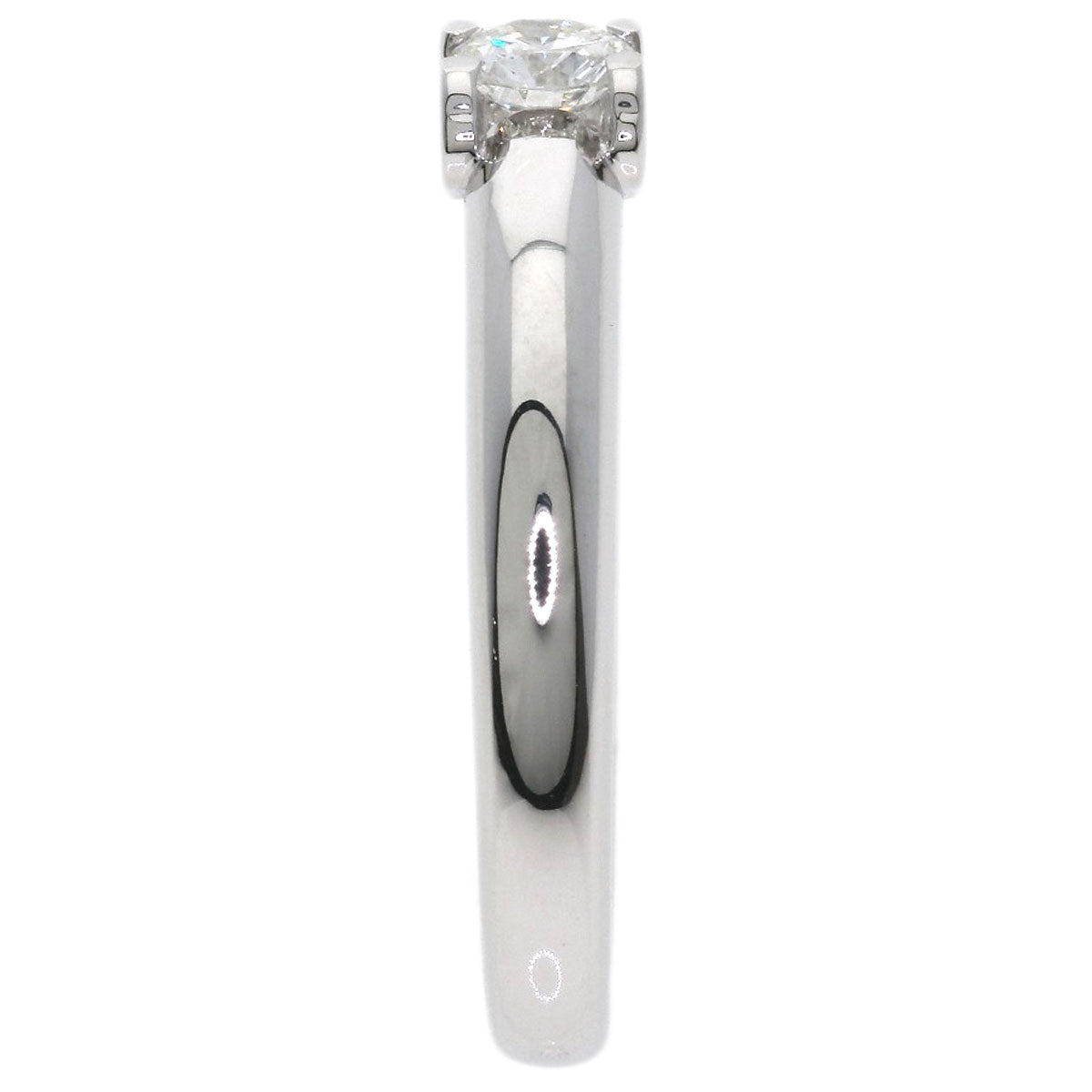 CARTIER C de Cartier Solitaire Diamond #54 Ring K18 White Gold Ladies [Used]