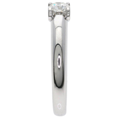 CARTIER C de Cartier Solitaire Diamond #54 Ring K18 White Gold Ladies [Used]