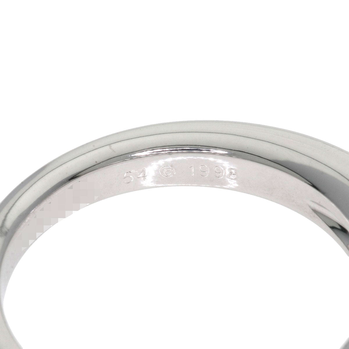 CARTIER C de Cartier Solitaire Diamond #54 Ring K18 White Gold Ladies [Used]