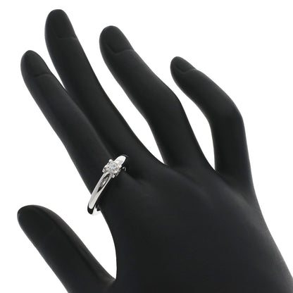 CARTIER C de Cartier Solitaire Diamond #54 Ring K18 White Gold Ladies [Used]