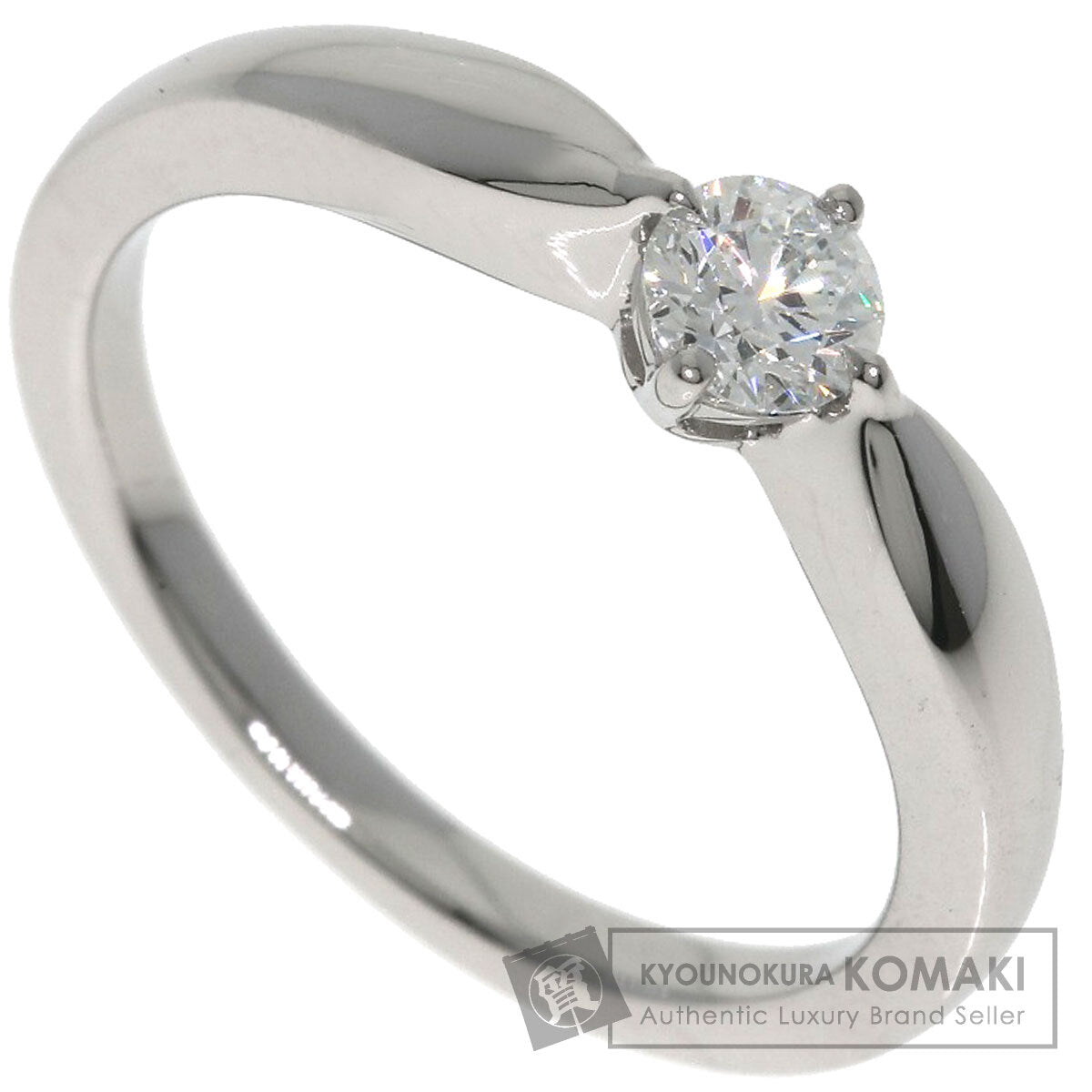 BVLGARI Teddy Carter 1P Diamond Ring Platinum PT950 Ladies [Used]