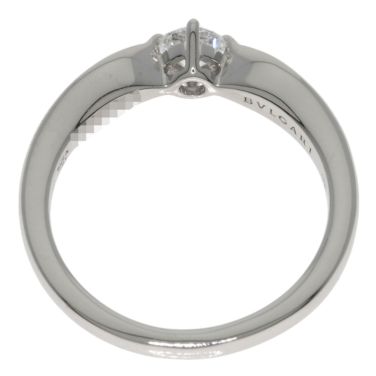 BVLGARI Teddy Carter 1P Diamond Ring Platinum PT950 Ladies [Used]