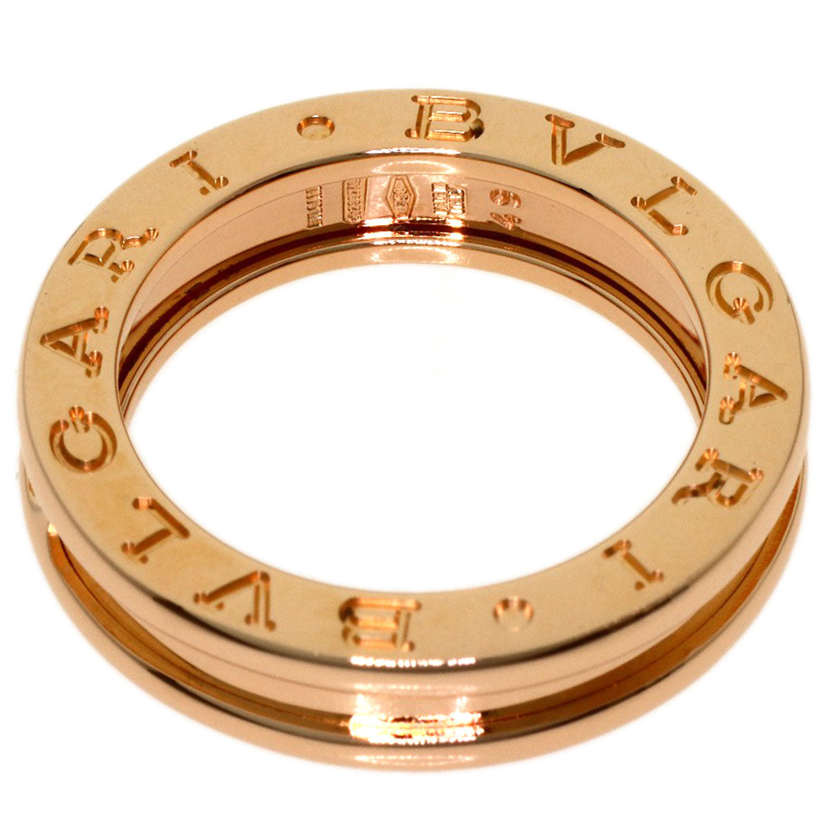 BVLGARI B.zero1 1 band #49 Ring K18 Pink Gold Ladies [Used]