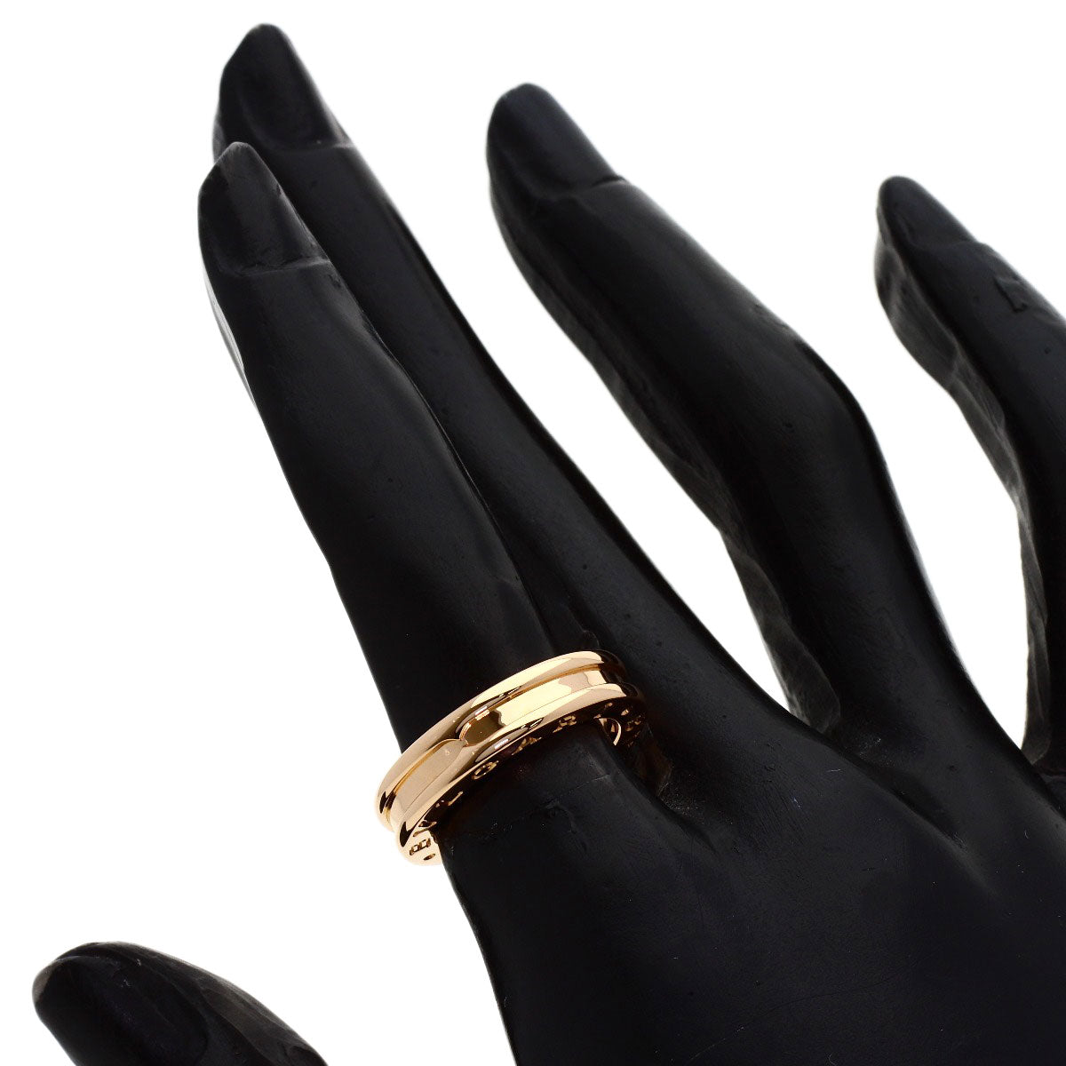 BVLGARI B.zero1 1 band #49 Ring K18 Pink Gold Ladies [Used]