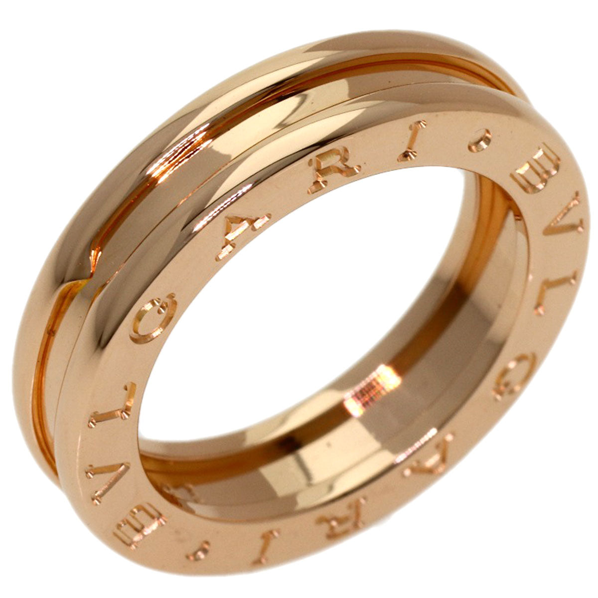 BVLGARI B.zero1 1 band #49 Ring K18 Pink Gold Ladies [Used]