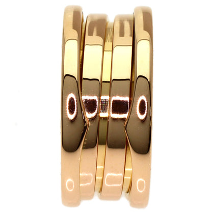 BVLGARI B.zero1 3 Band #49 Ring K18 Pink Gold Ladies [Used]