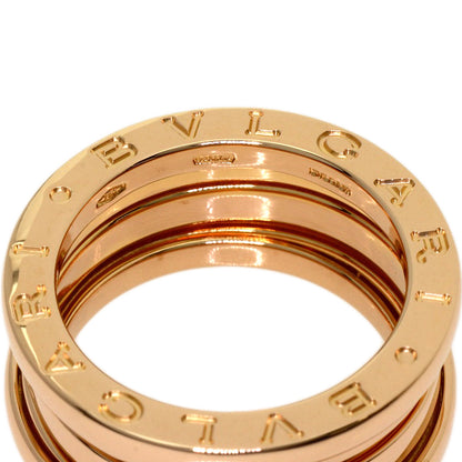 BVLGARI B.zero1 3 Band #49 Ring K18 Pink Gold Ladies [Used]